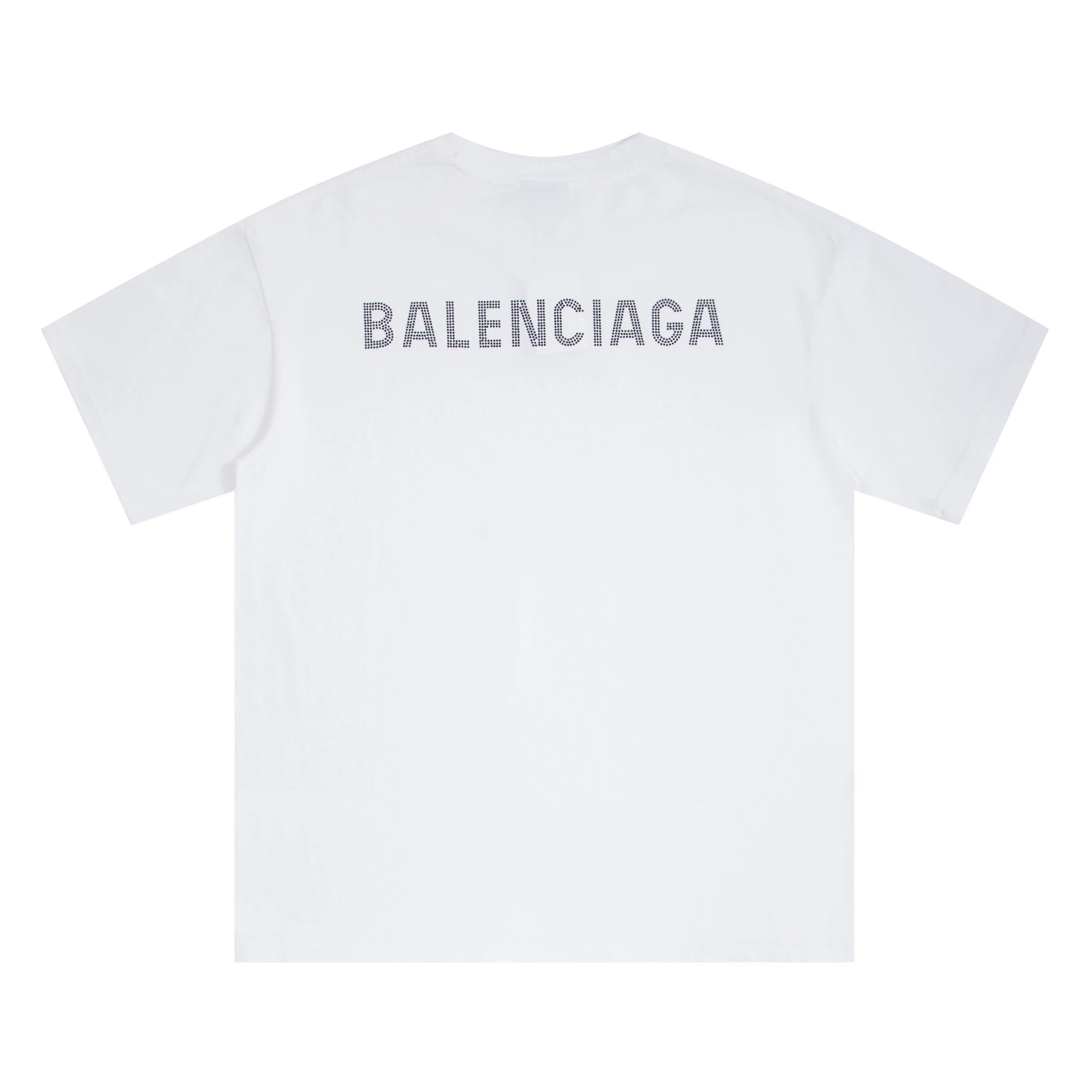Balenciaga Crystal Logo Tee White