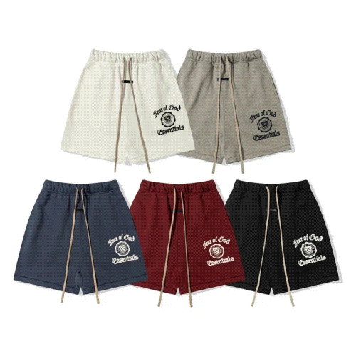 H-03 Embroidered Letter Casual Relaxed-Fit Shorts for Men and Women, Drop Shipping