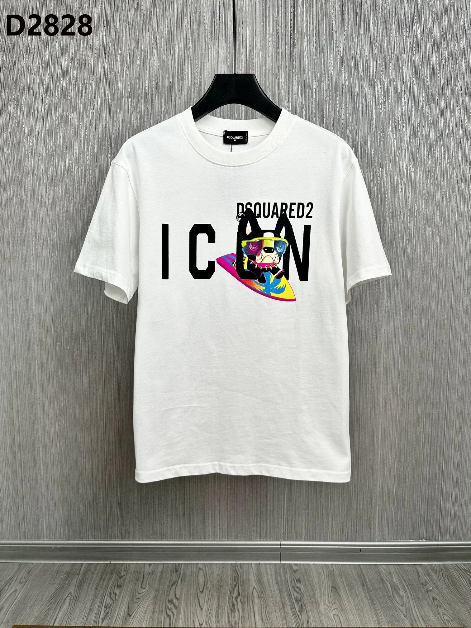 Dsquared2 ICON Dog Graphic Tee White