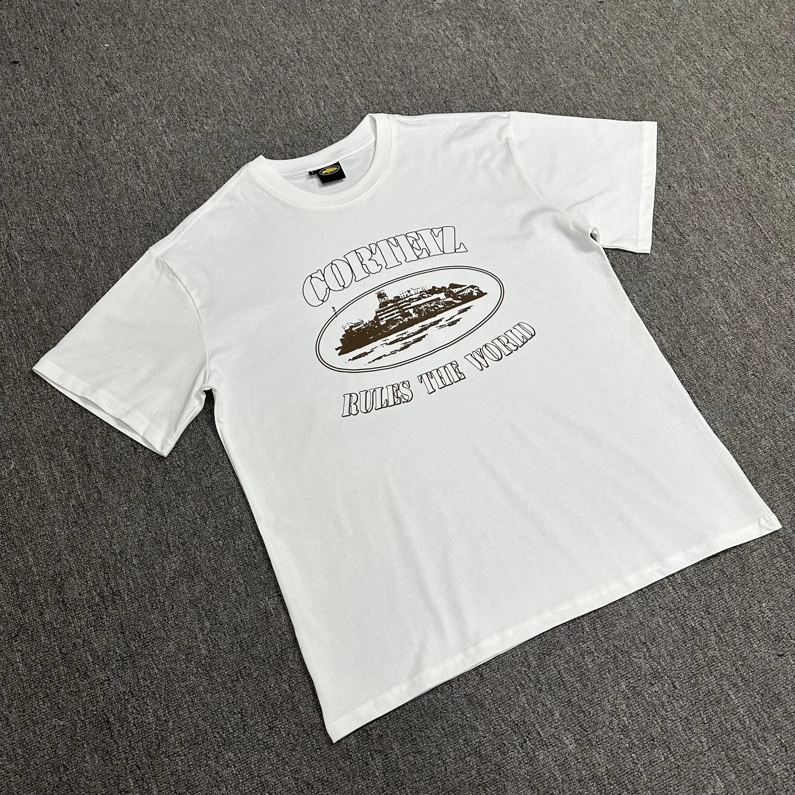 Cortez T-Shirt White Brown