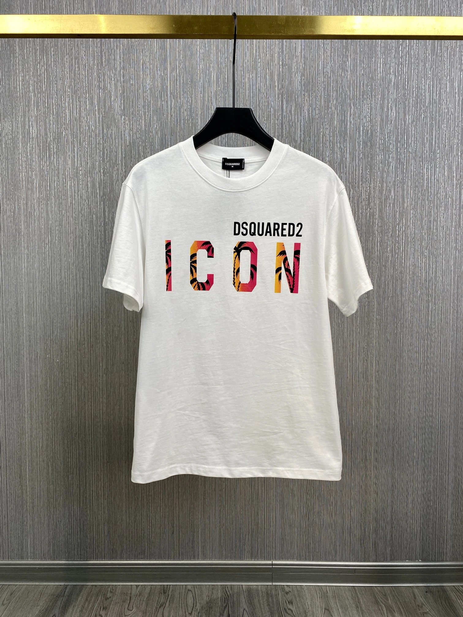 Dsquared2 ICON Tee Multicolor Print White