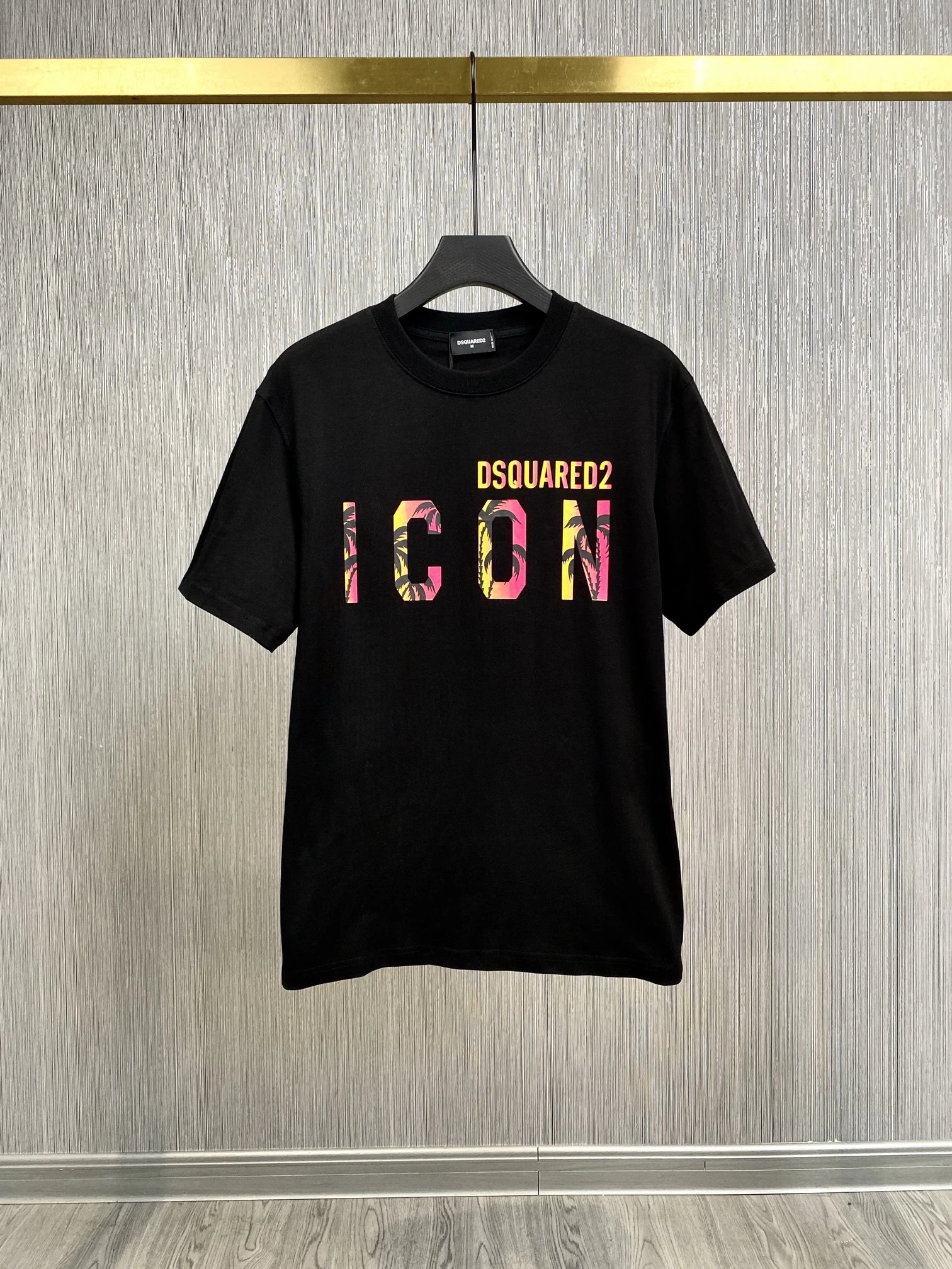 Dsquared2 ICON Tee Multicolor Print Black