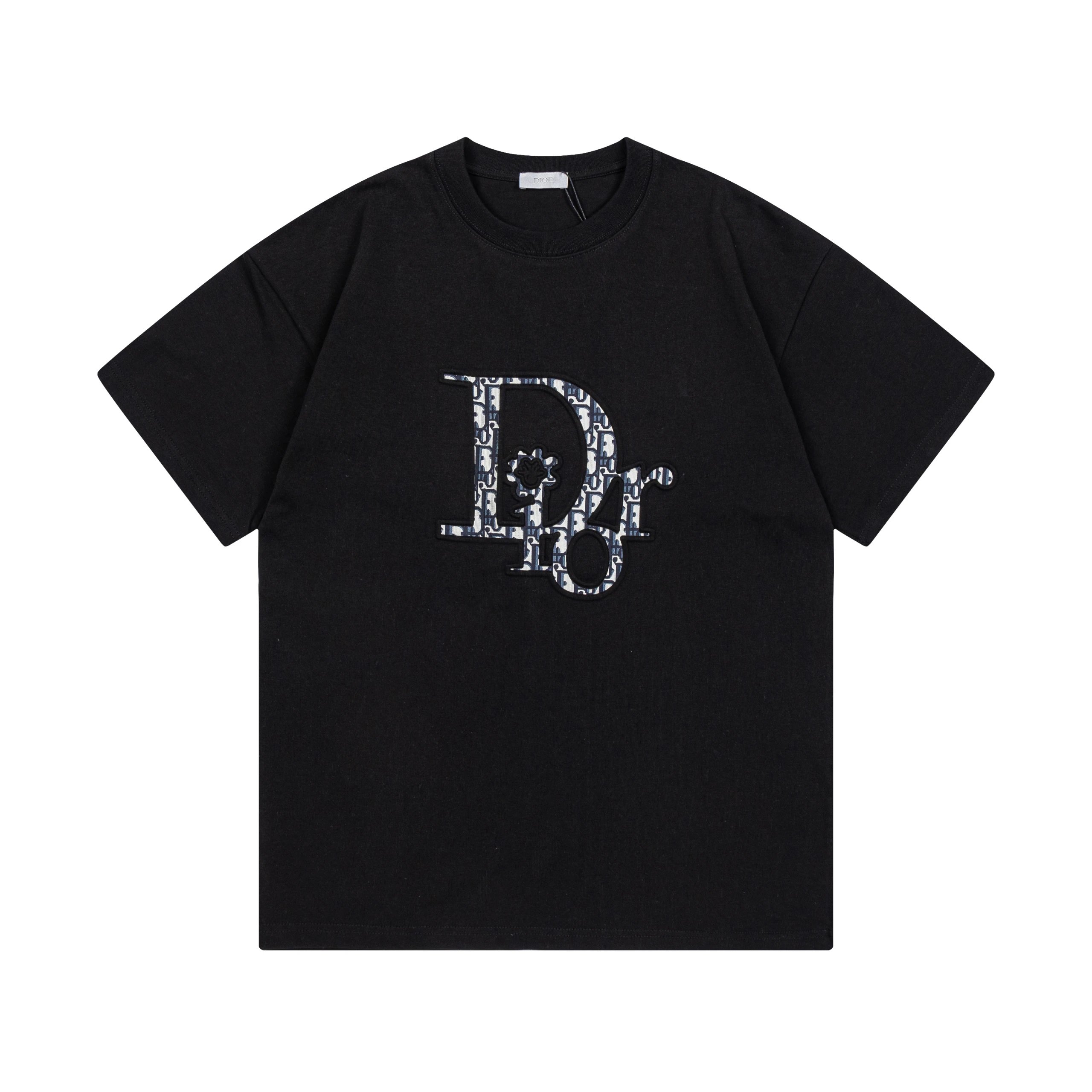 Dior Oblique Logo Tee Black