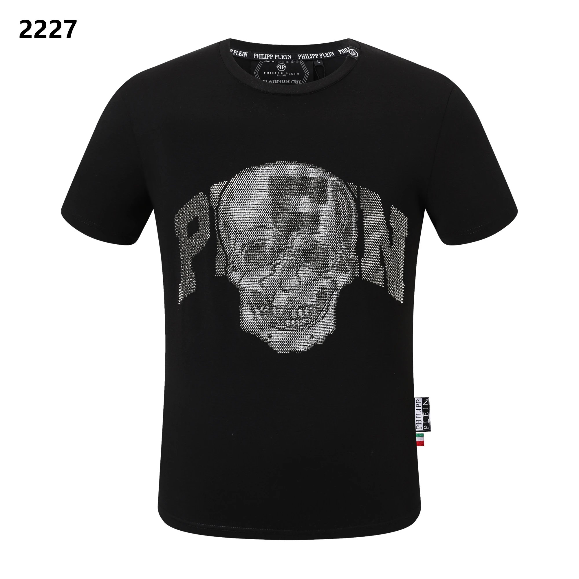 Philipp Plein Skull Headphones PLEIN Crystal Tee White