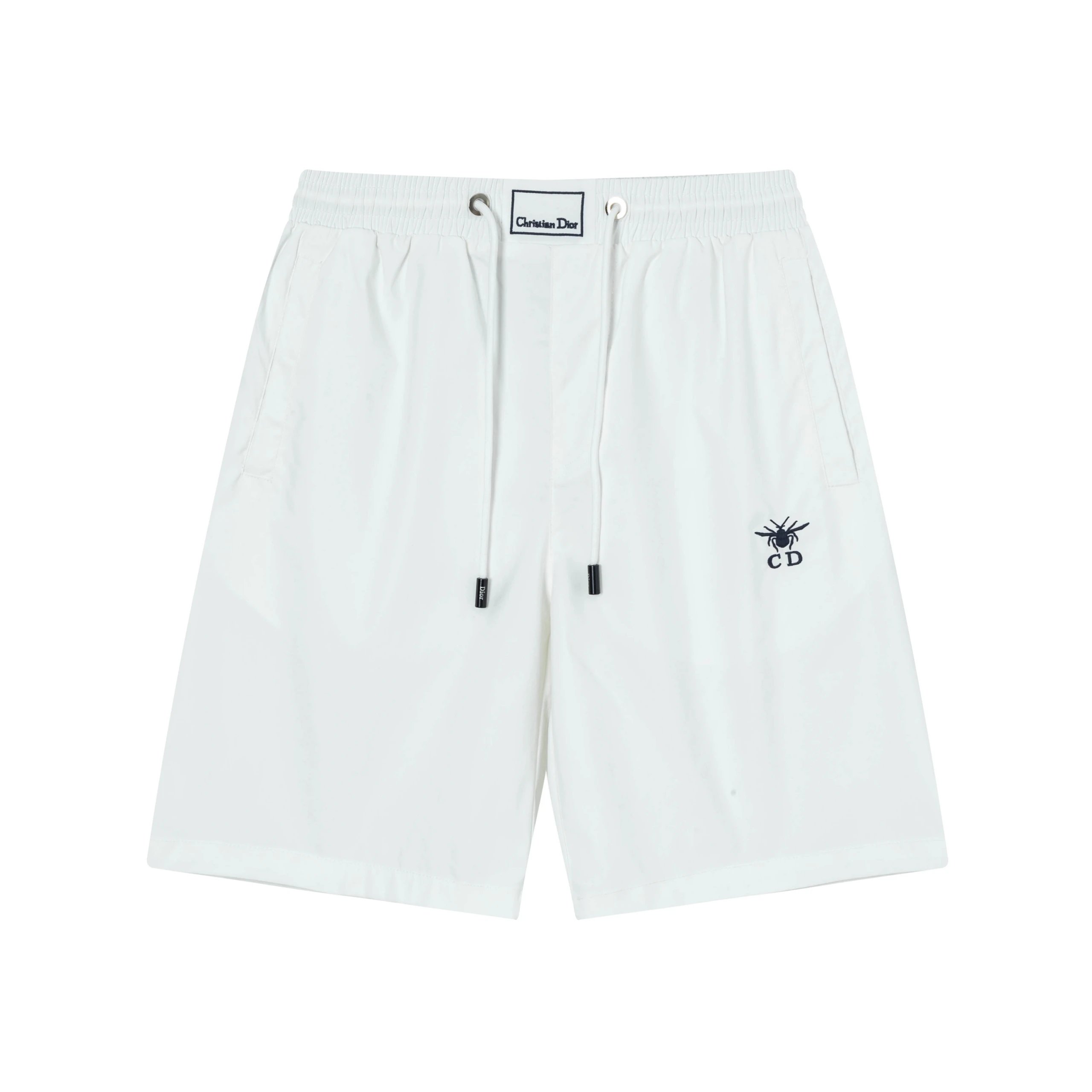 Christian Dior Bee CD Embroidered Shorts White