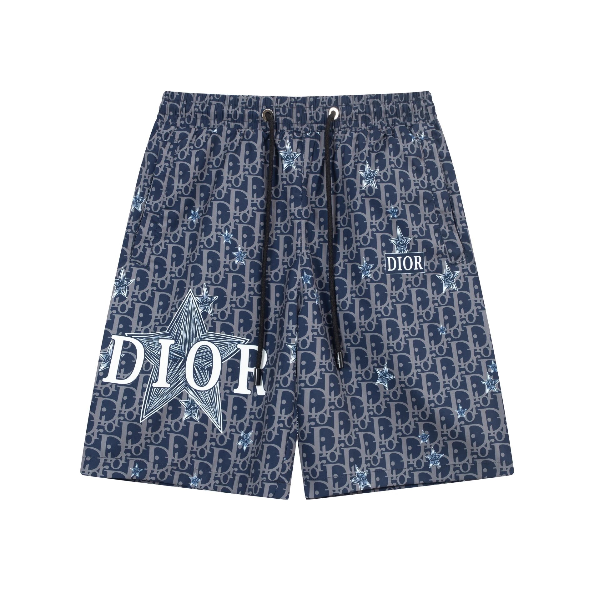 Dior Oblique Star Shorts Navy Blue