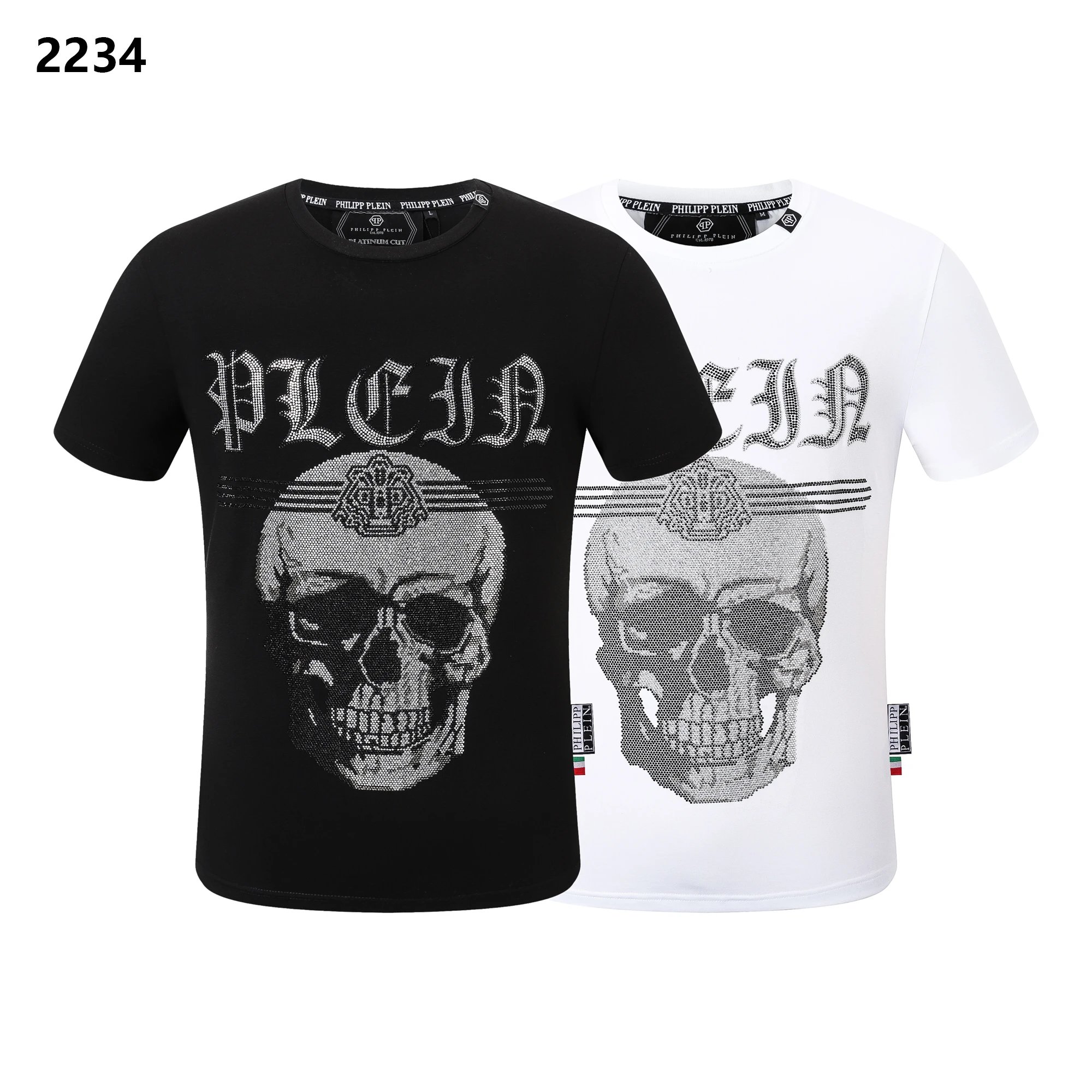 Philipp Plein Slot Machine Crystal-Embroidered Silver T-Shirt - 4