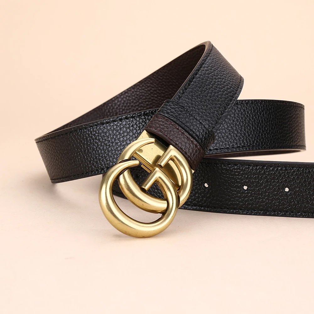 Gucci Double G Buckle Leather Belt Black - 3