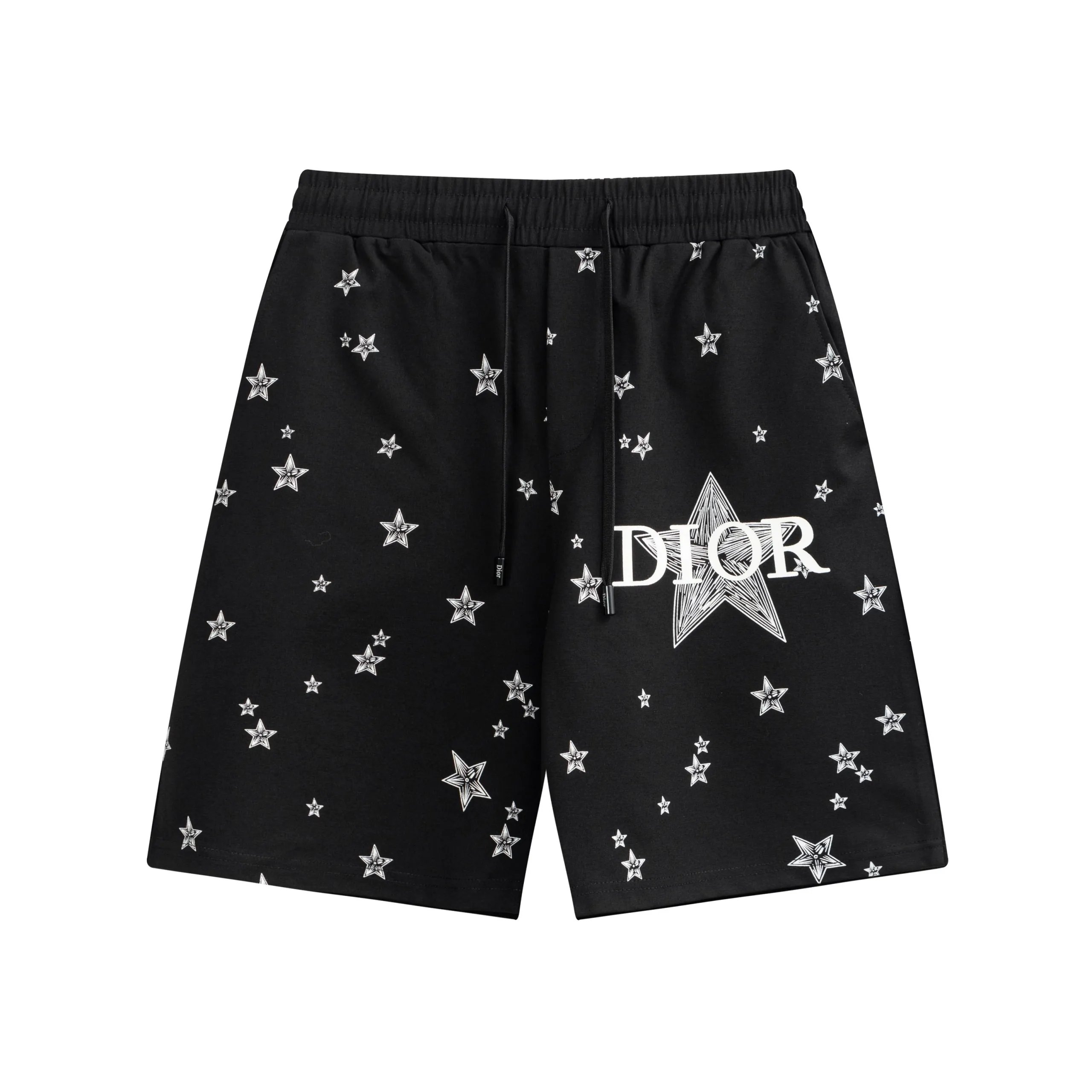 Dior Star Print Logo Shorts Black