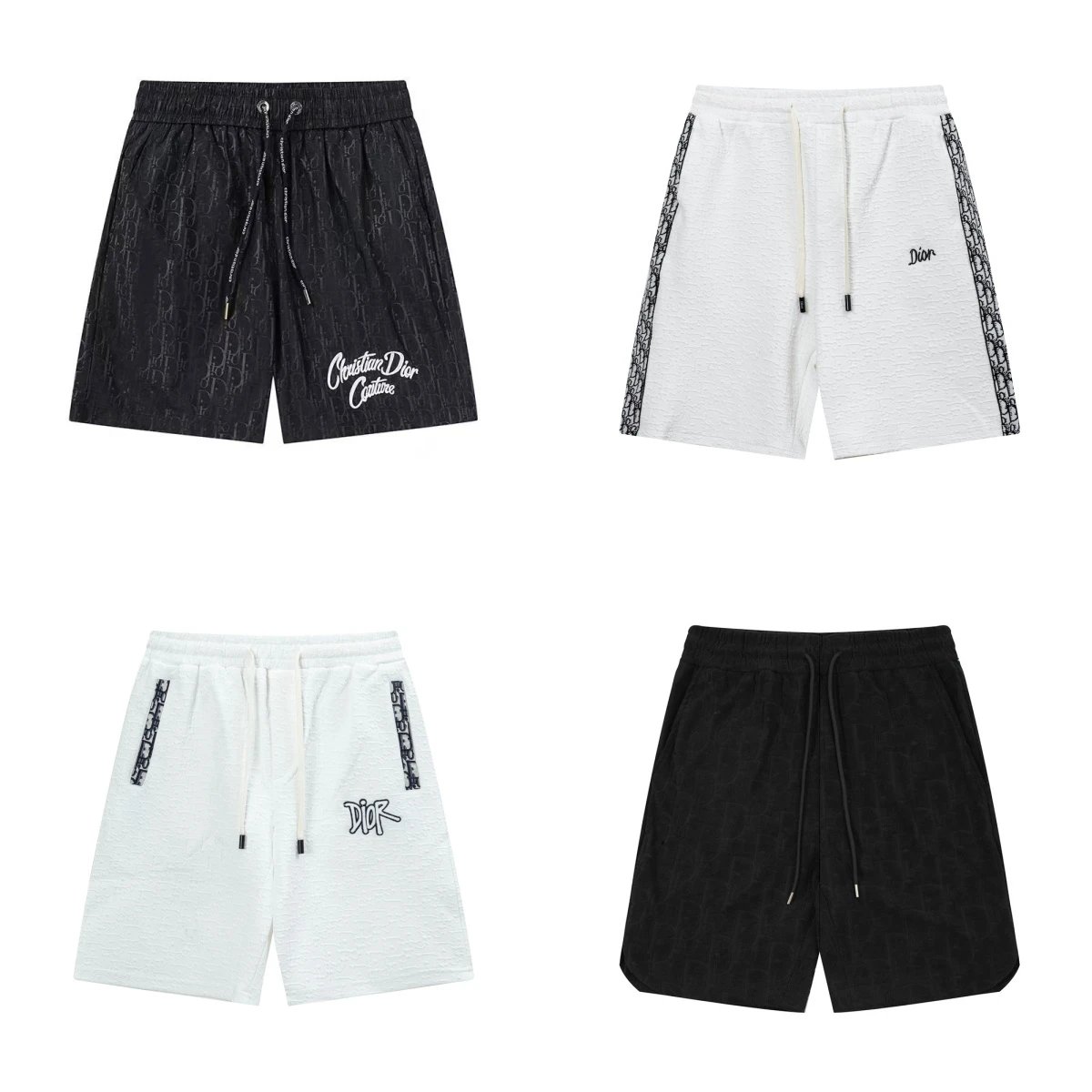 Dior Oblique Print Terry Shorts Mint Green - 2