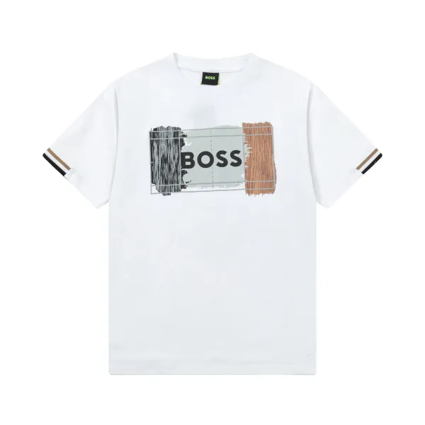 Hugo Boss Graphic Print T-Shirt White - 1