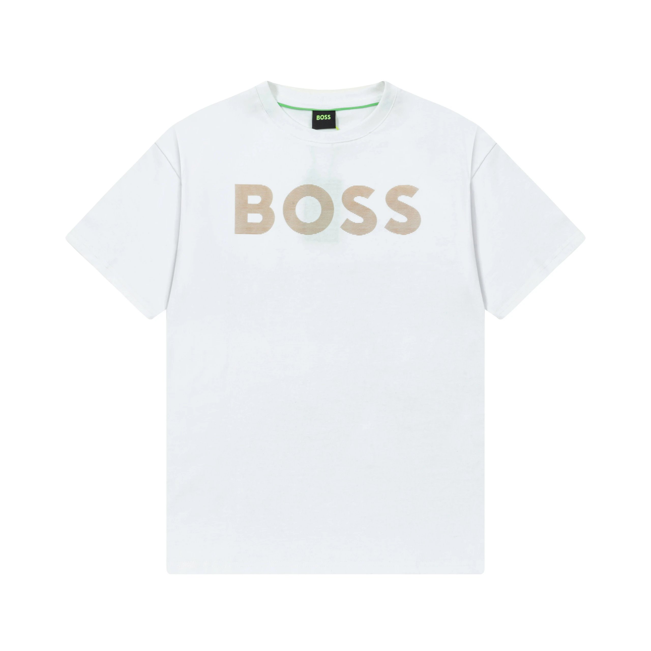 Hugo Boss Logo Print Beige T-Shirt - 7