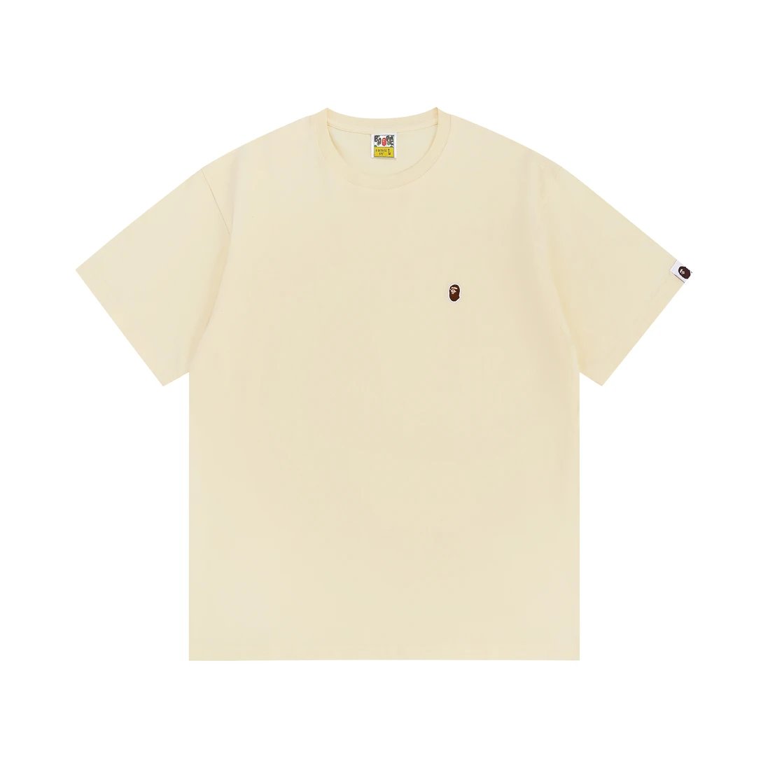 BAPE Ape Head One Point Tee Cream Yellow