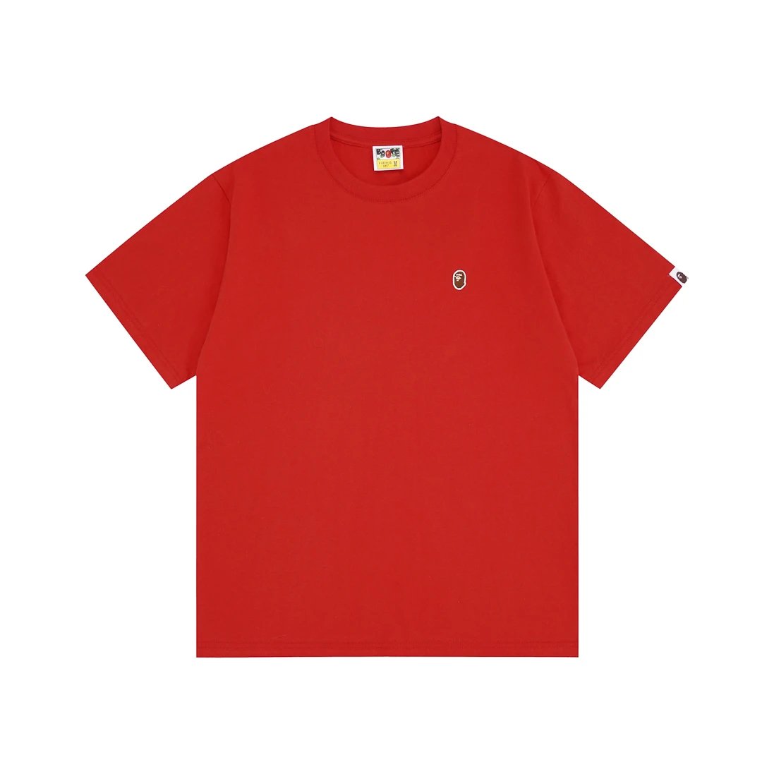 Bape Ape Head One Point Tee Red