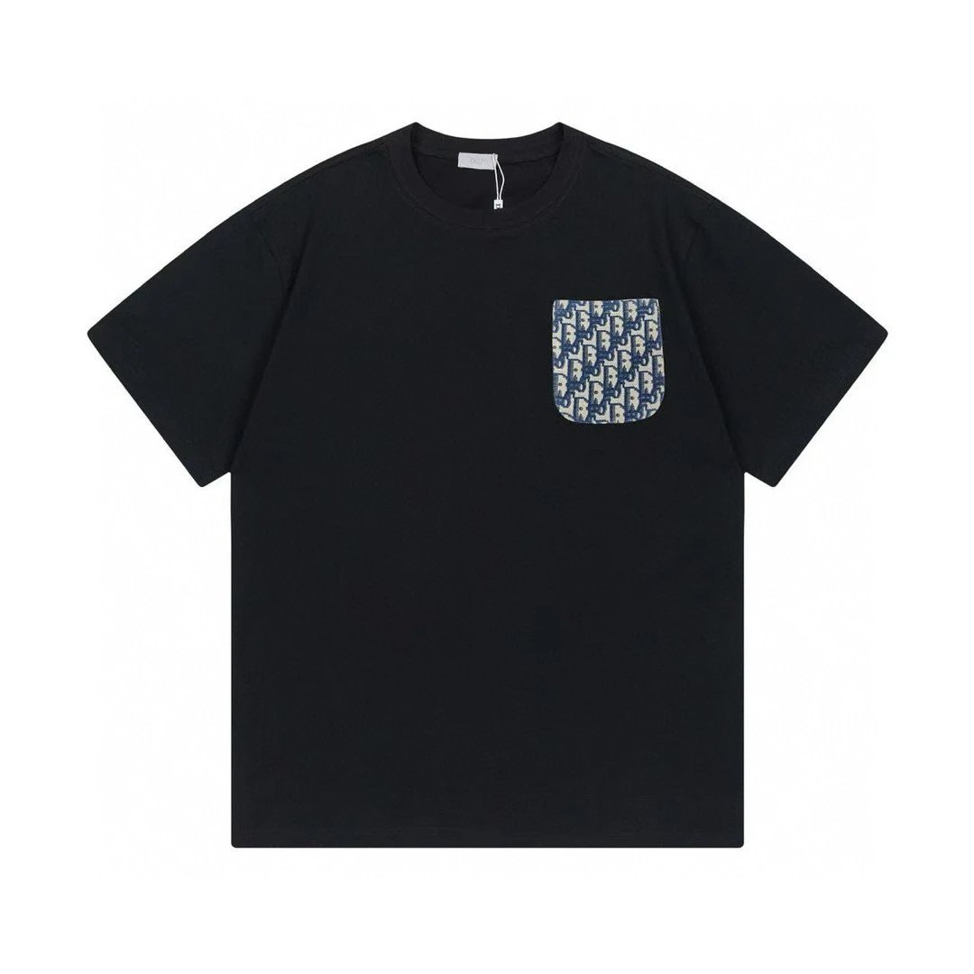 Dior Oblique Pocket Tee Black
