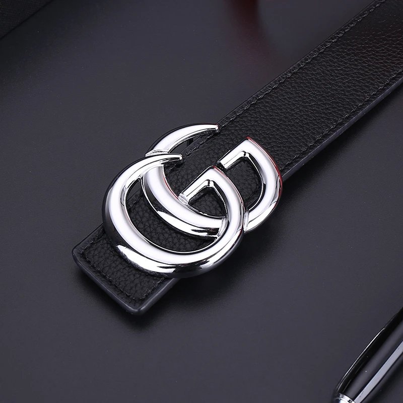 Gucci Marmont Pearl-Embellished Double G Belt Brown Leather - 4