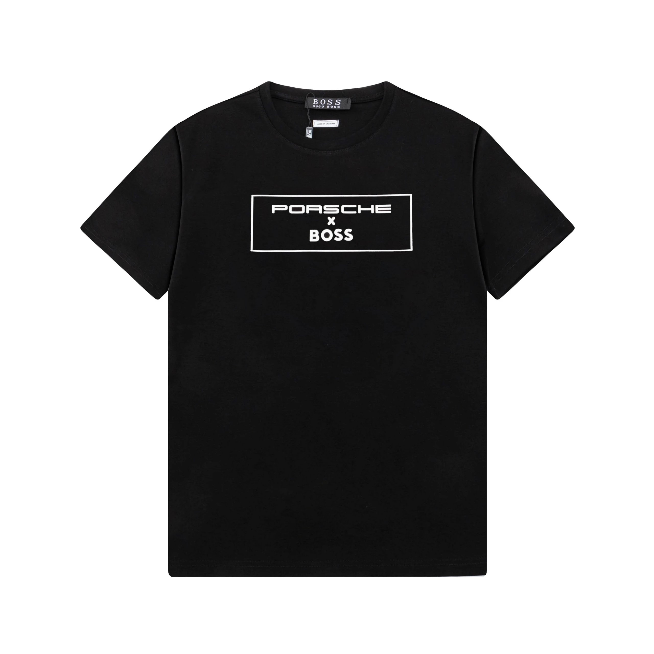 Porsche x Boss Collab Logo Tee Black