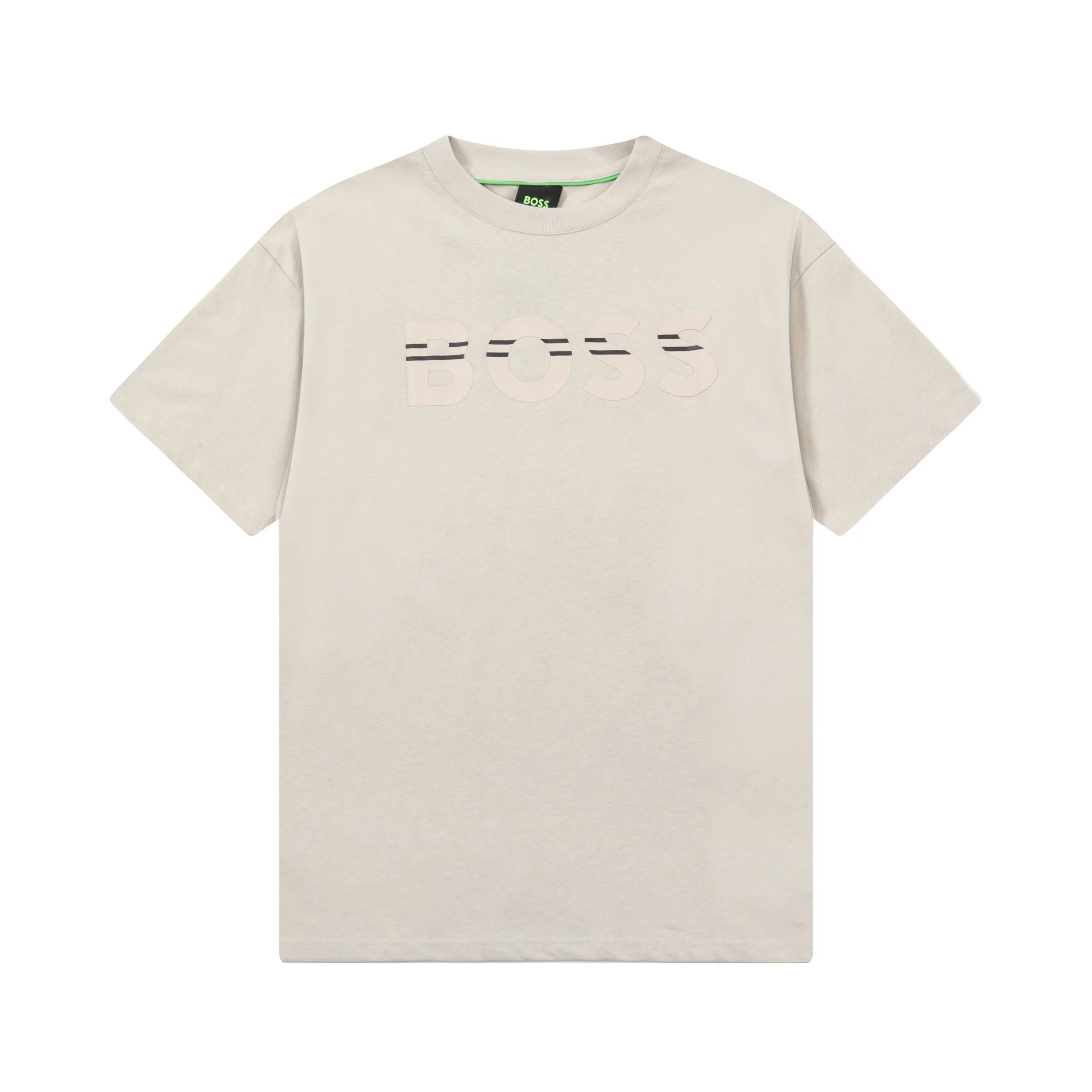 Hugo Boss Logo Print Beige T-Shirt - 5