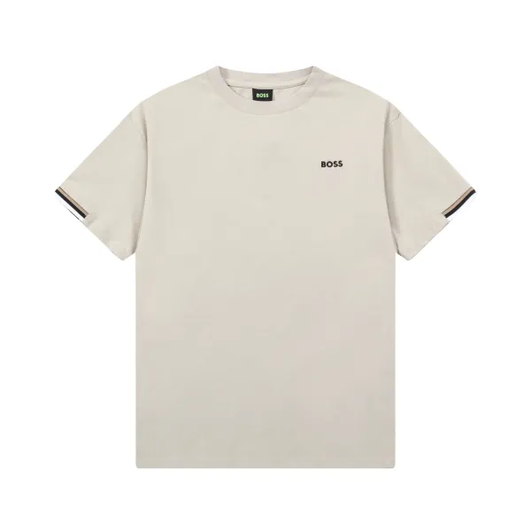 Hugo Boss Logo T-Shirt Beige T-Shirt - 1