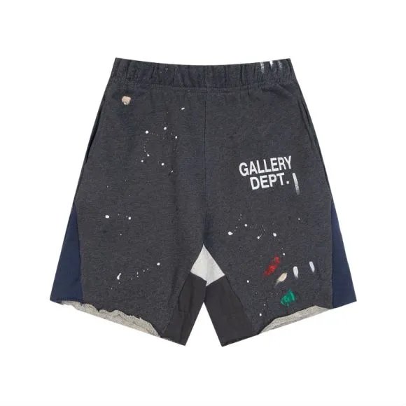 Gallery Dept Paint Splatter Shorts Charcoal