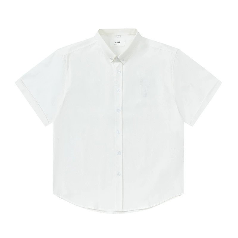 Ami Paris de Coeur Button Down Shirt White