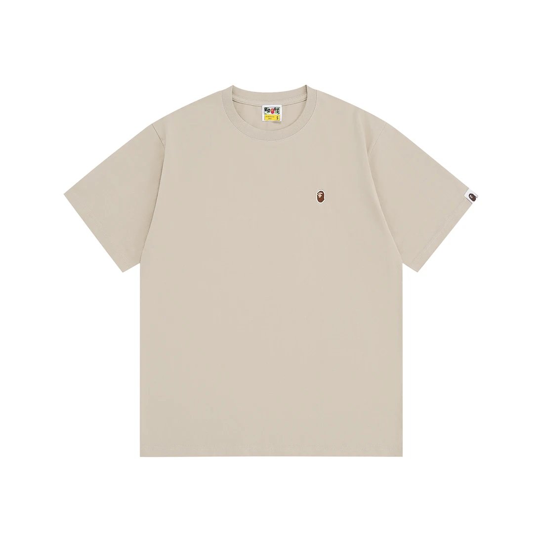 BAPE Ape Head One Point Tee Sand Beige