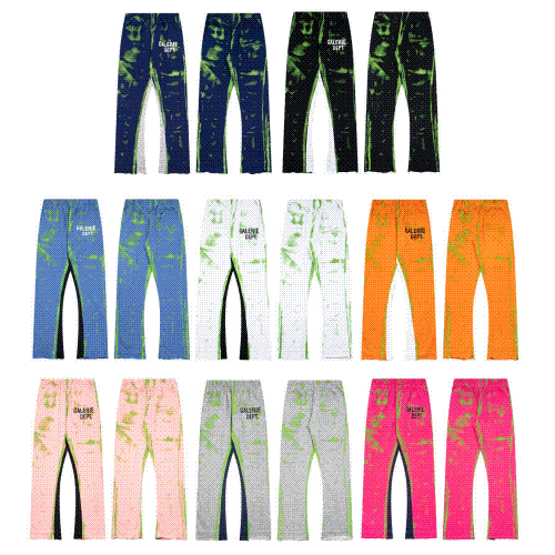 Gallery Dept Paint-Splatter Sweatpants Yellow product detail 2 in Litbuy spreadsheet finds
