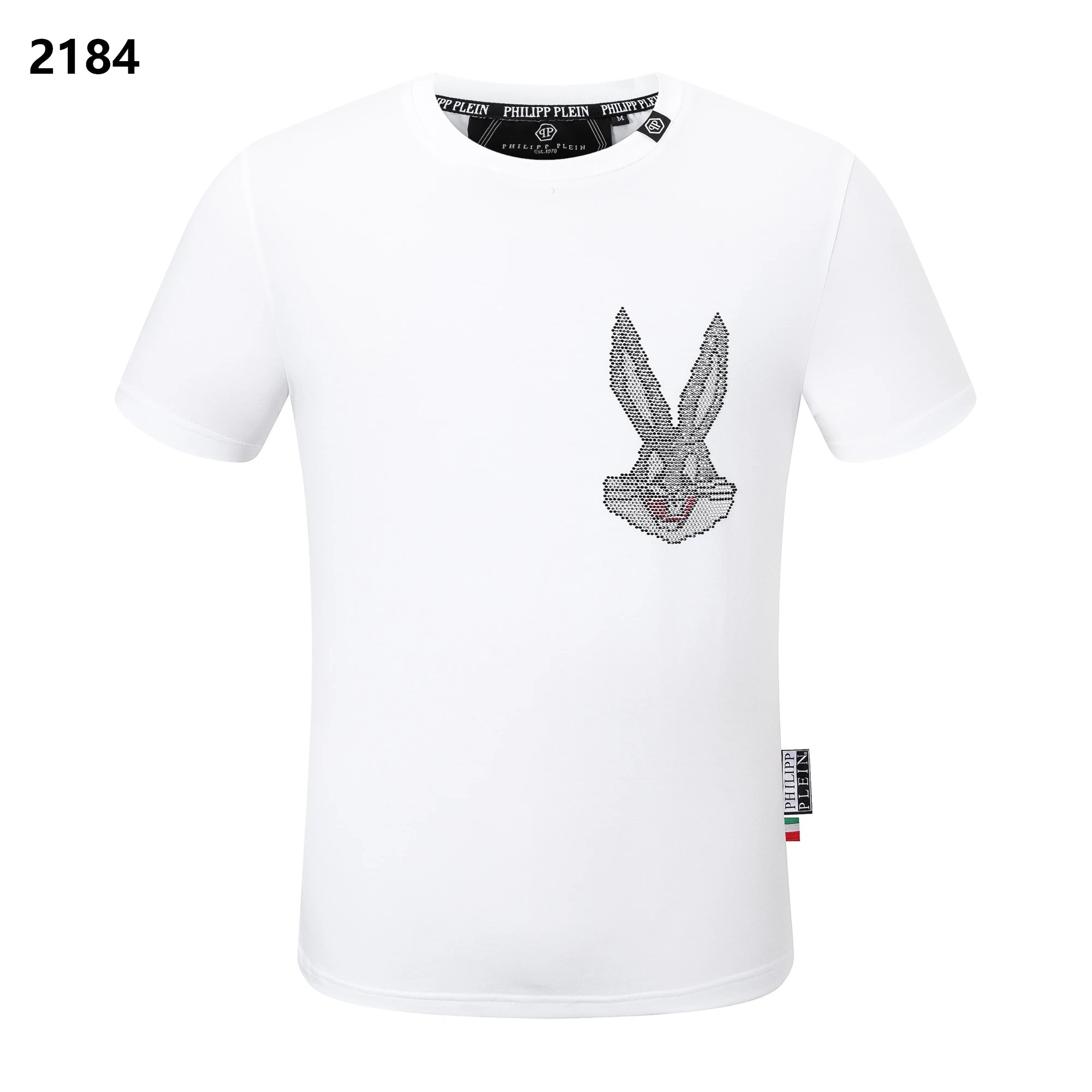 Philipp Plein Crystal Bugs Bunny Pocket Tee White
