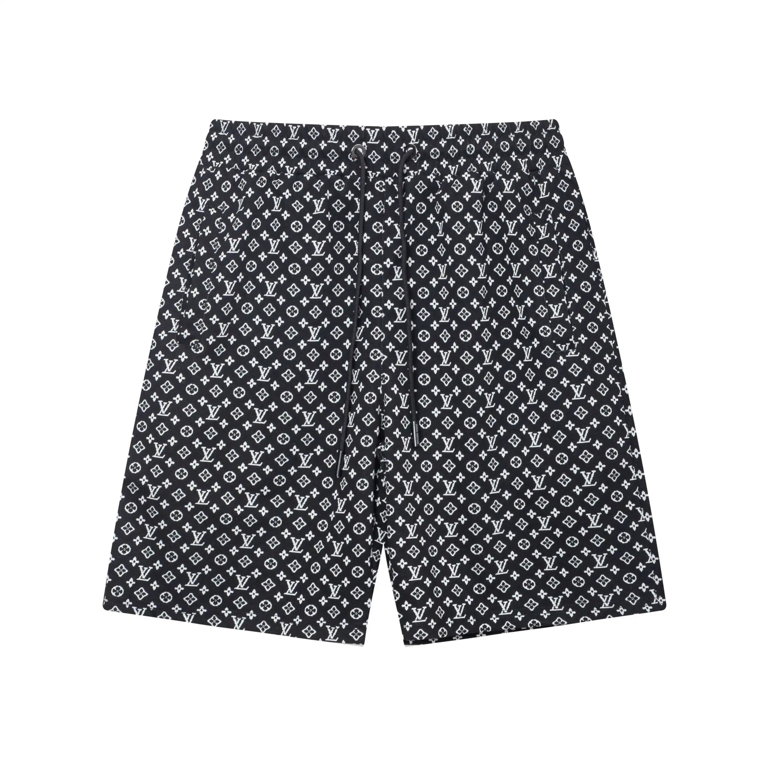 Louis Vuitton Mini Monogram Shorts Black White