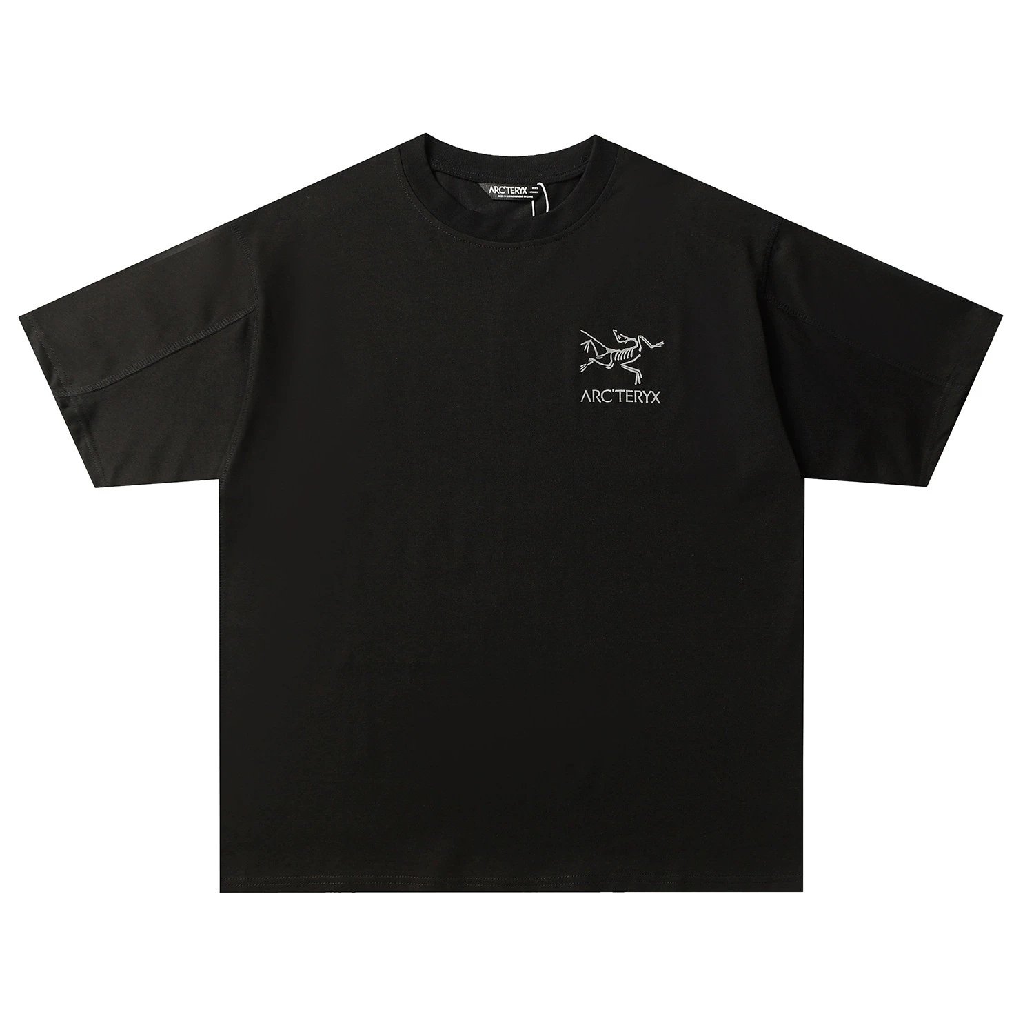 Arc'teryx T-Shirts Crew-neck T-shirt with contrast flatlock stitching and skeletal bird logo image 6