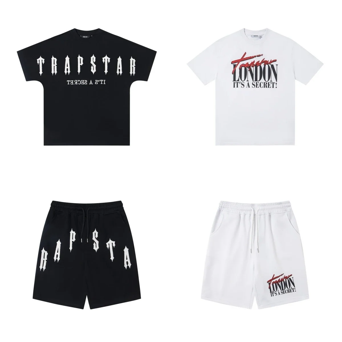 Trapstar, Black And White T-Shirt And Shorts Set