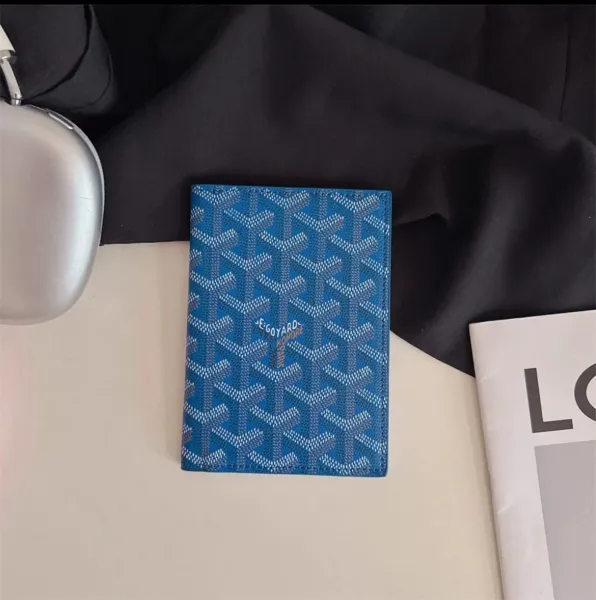 Goyard Saint-Louis Passport Holder Blue - 1