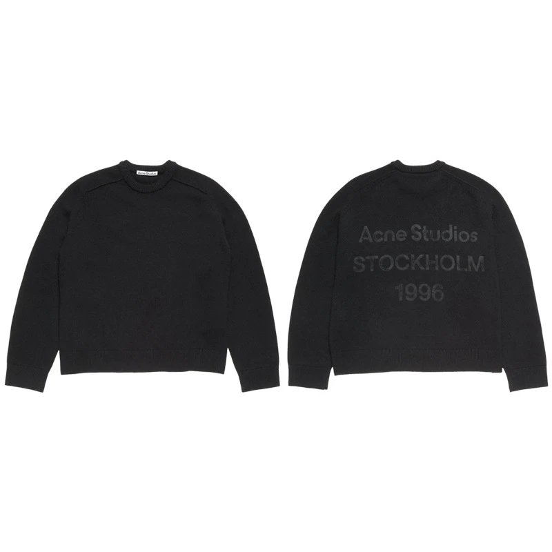 Acne Studios Stockholm 1996 Crewneck Sweater Black