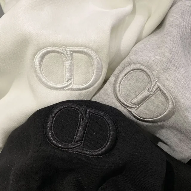 Unbranded Hoodies & Sweatshirts Pullover Hoodie with Kangaroo Pocket and Interlocking Letter Emblem product detail image 14