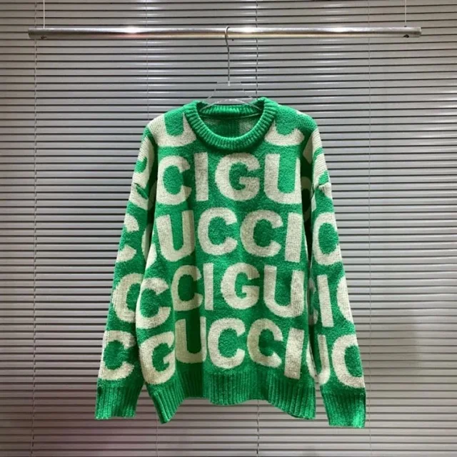 Gucci Knitwear Logo Jacquard Crewneck Sweater product detail image 15