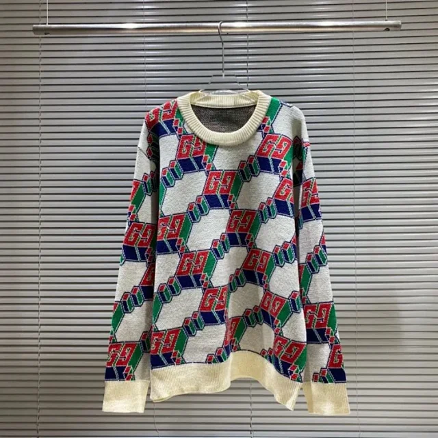 Gucci Knitwear Logo Jacquard Crewneck Sweater product detail image 43