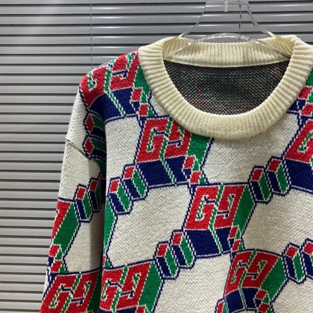 Gucci Knitwear Logo Jacquard Crewneck Sweater product detail image 45