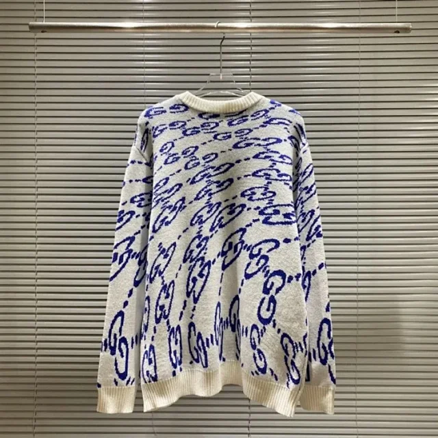 Gucci Knitwear Logo Jacquard Crewneck Sweater product detail image 14