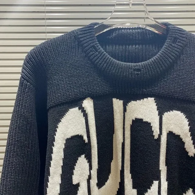 Gucci Knitwear Logo Jacquard Crewneck Sweater product detail image 53