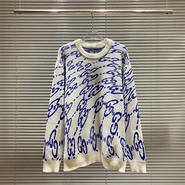 Gucci Knitwear Logo Jacquard Crewneck Sweater product detail image 13
