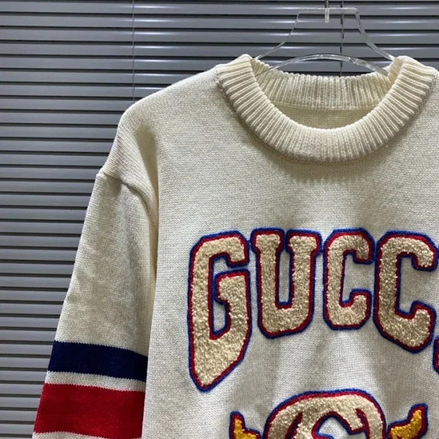 Gucci Knitwear Logo Jacquard Crewneck Sweater product detail image 48