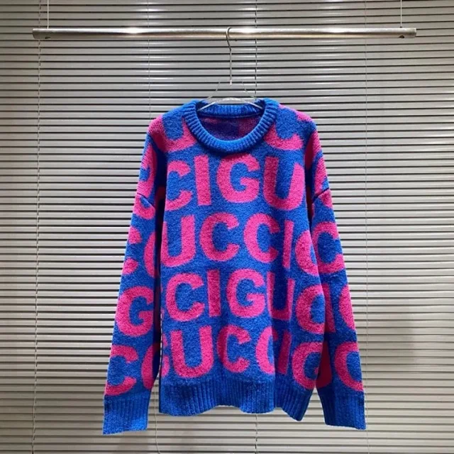 Gucci Knitwear Logo Jacquard Crewneck Sweater product detail image 17