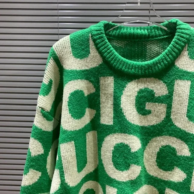 Gucci Knitwear Logo Jacquard Crewneck Sweater product detail image 47