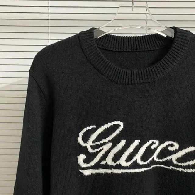 Gucci Knitwear Logo Jacquard Crewneck Sweater product detail image 52