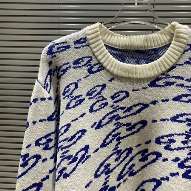 Gucci Knitwear Logo Jacquard Crewneck Sweater product detail image 49