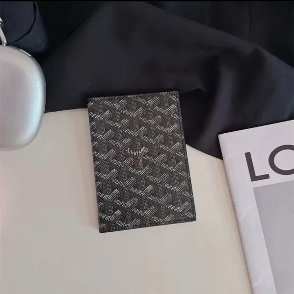 Goyard Saint-Louis Passport Holder Brown Canvas - 1