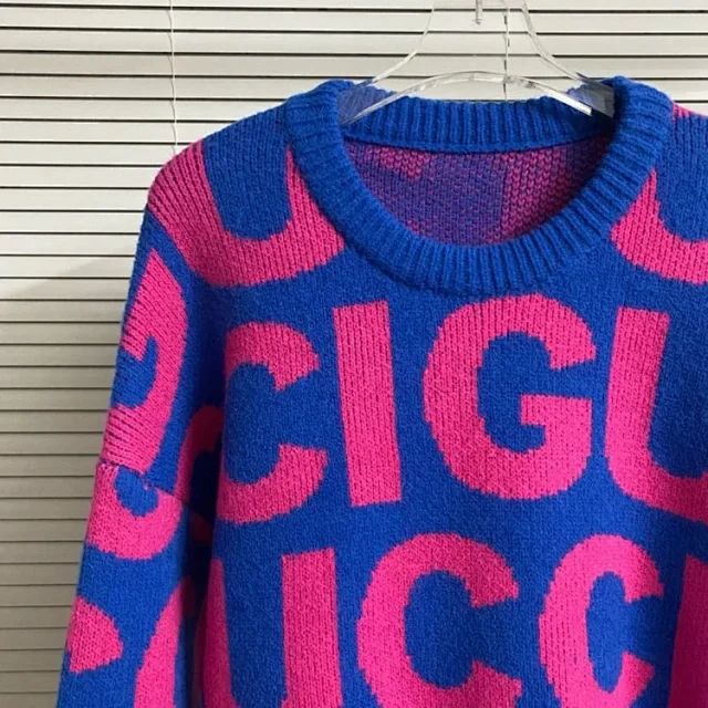 Gucci Knitwear Logo Jacquard Crewneck Sweater product detail image 46