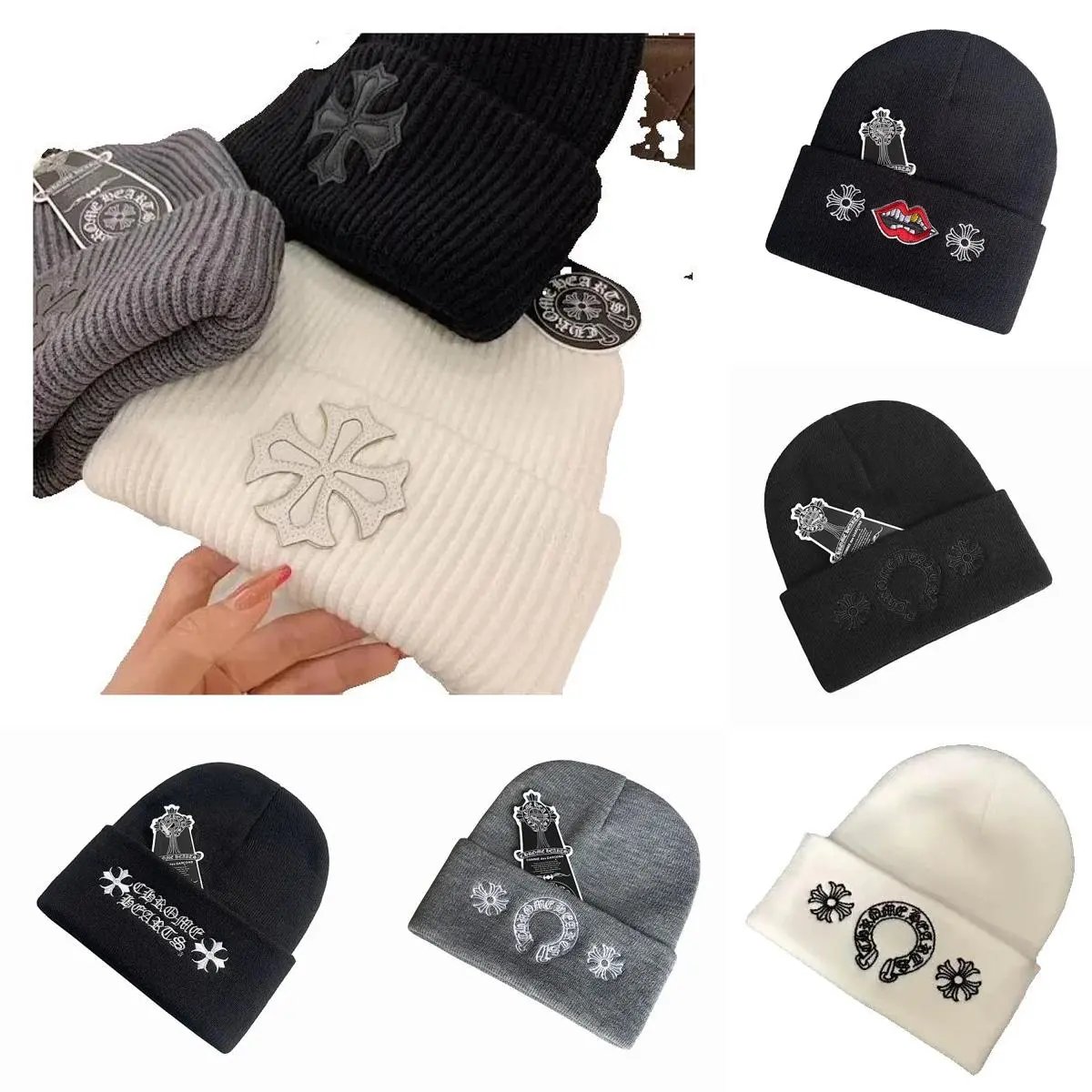 High-Quality Streetwear Cross Knit Beanie