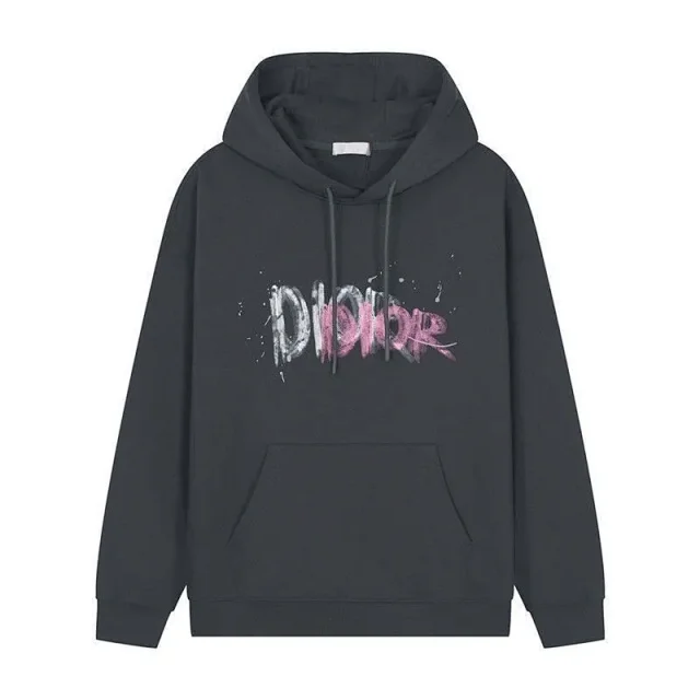 Unbranded Hoodies & Sweatshirts Pullover Hoodie with Kangaroo Pocket and Interlocking Letter Emblem product detail image 26