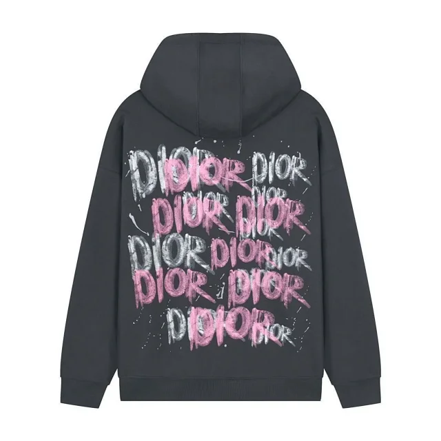 Unbranded Hoodies & Sweatshirts Pullover Hoodie with Kangaroo Pocket and Interlocking Letter Emblem product detail image 27